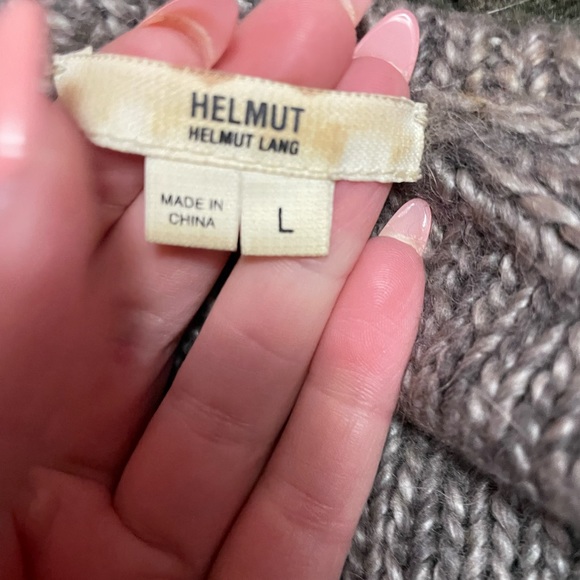 Helmut by Helmut Lang Sweater Women's Alpaca Wool Blend Size L - Picture 6 of 6